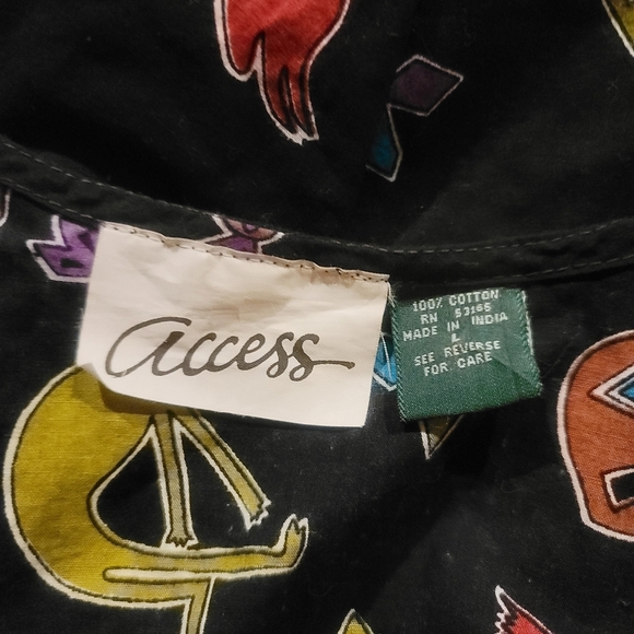 Vintage Women's 80s Access Animal Print Shoulder Pads Romper Size L Knee Length - Picture 3 of 3